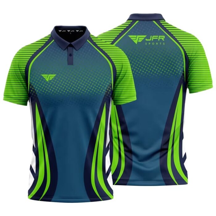 Wholesale Custom Unisex Short Sleeve Polo Shirt All-over Print T-Shirts - Image 2