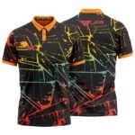Wholesale Custom Unisex Short Sleeve Polo Shirt All-over Print T-Shirts - Image 5