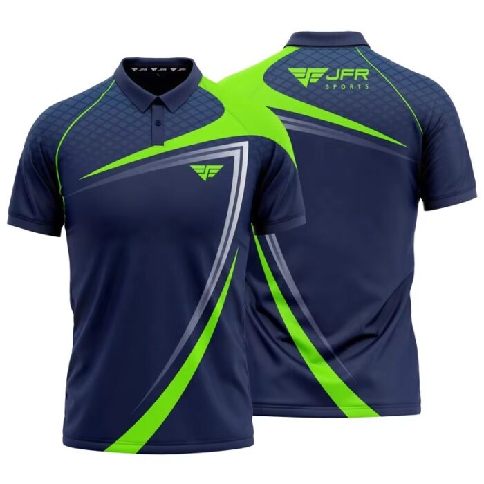 Wholesale Custom Unisex Short Sleeve Polo Shirt All-over Print T-Shirts - Image 6