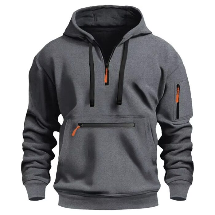Custom Gym Hoodie, Men’s Pullover Sweatshirt for Fitness - Image 3