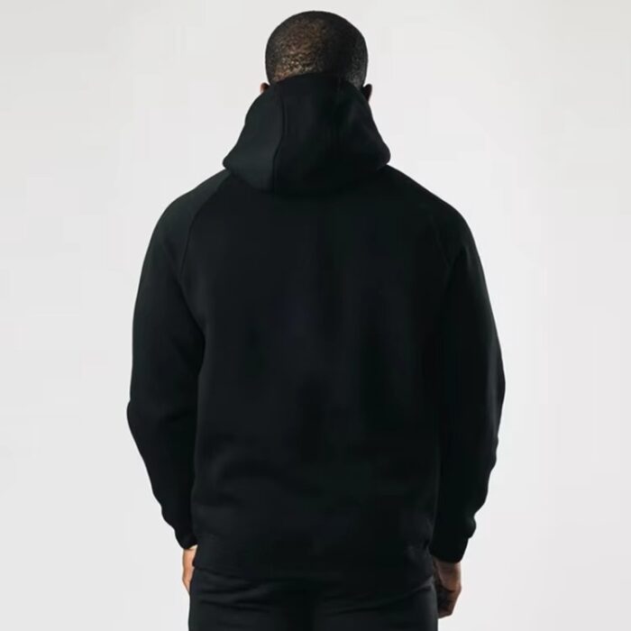 Men’s Athletic Gym Hoodie, Custom Pullover Streetwear - Image 3