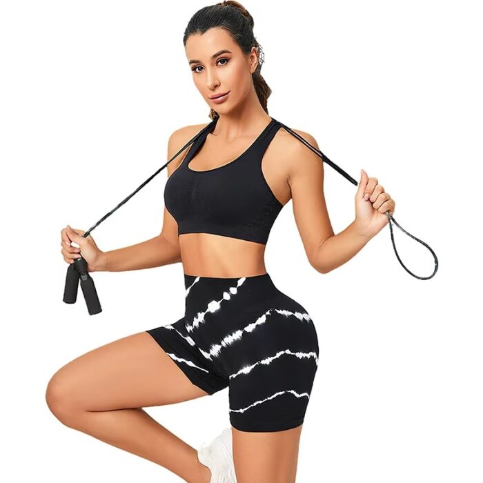 Women's High Waist Seamless Tie-Dye Gym Fitness Sport Shorts - Image 6