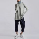 Custom Modest Gym Long Top, Muslim Activewear Abaya Style - Image 4