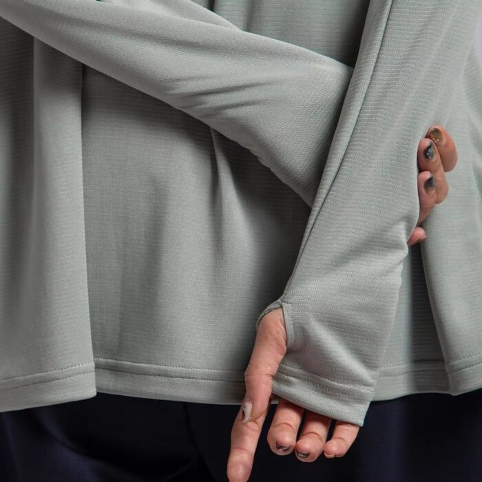 Custom Modest Gym Long Top, Muslim Activewear Abaya Style - Image 6