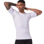 Men’s Compression Gym Top, Short Sleeve Rash Guard - Image 5