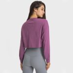 New Crew Neck Women’s Gym Fitness T-Shirt, Long Sleeve Top - Image 2