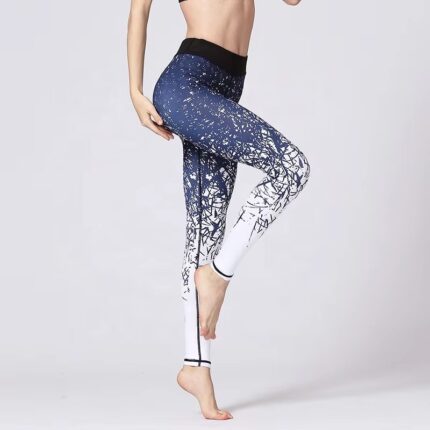 Fashion Tie Dye Yoga Leggings, Women Gym Tights