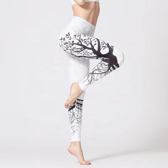 Fashion Tie Dye Yoga Leggings, Women Gym Tights - Image 3
