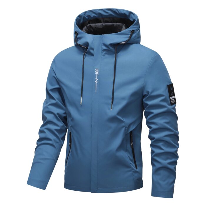 Men Sports Jacket Lightweight Windbreaker Outdoor Recreation Coat Men - Image 2