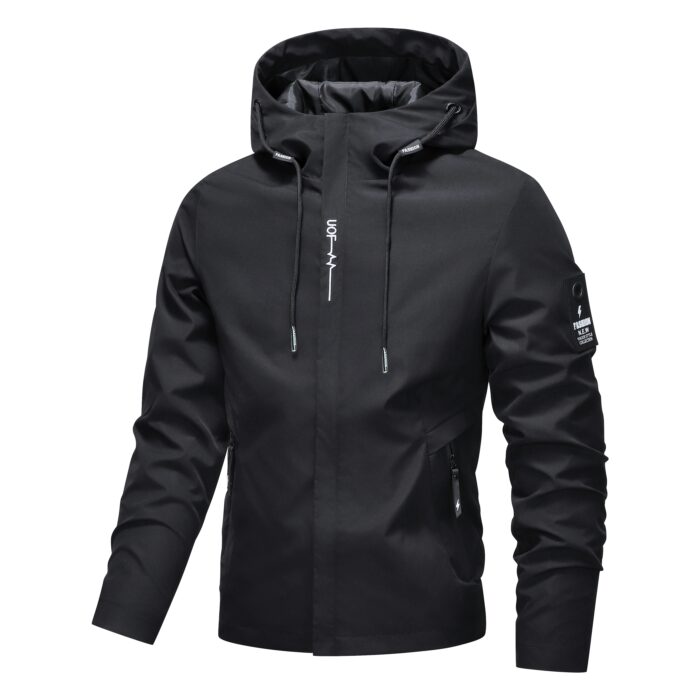 Men Sports Jacket Lightweight Windbreaker Outdoor Recreation Coat Men - Image 4