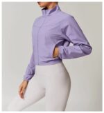 Women's Plus Size Lightweight Seamless Winter Waterproof Sports Jacket - Image 6