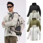 Custom Waterproof Lightweight Jacket for Unisex with Zip Pockets
