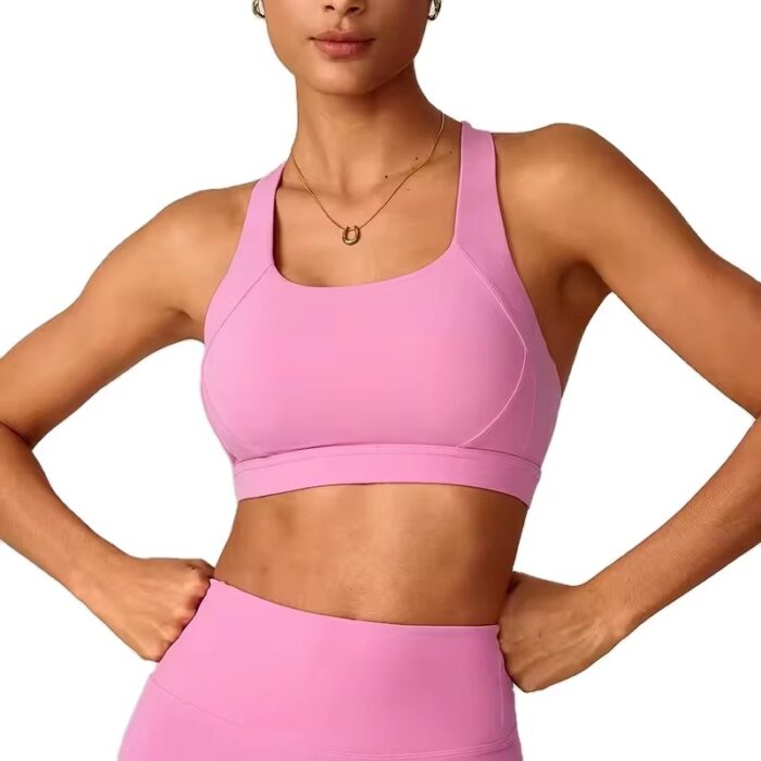 imported-image-699bfcaed7812.jpeg Women Sports Bra Nude Double Strap Yoga Bra