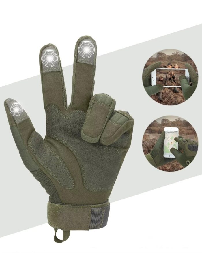 Tactical Camouflage Full-Finger Gloves, Waterproof & Windproof - Image 6