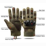 Heavy-Duty Tactical Gloves, Quality Microfiber Design - Image 2