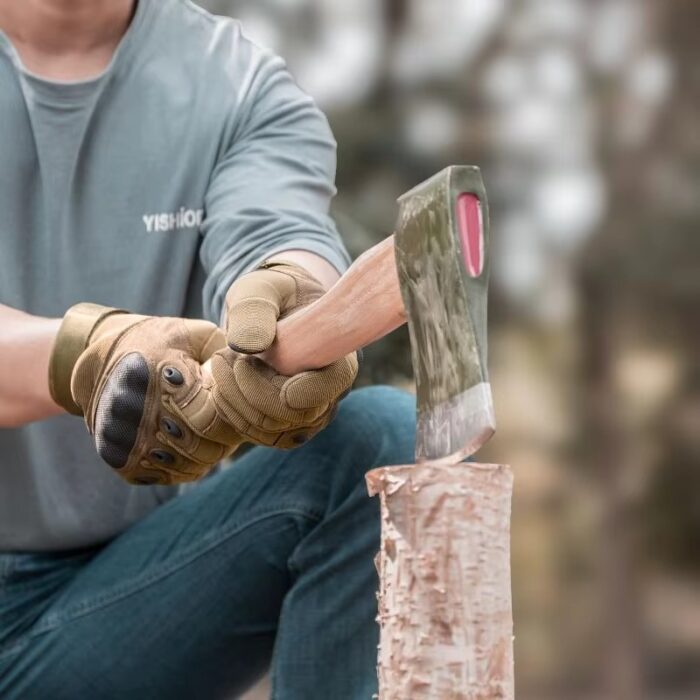 Unisex Tactical Motorcycle Gloves, Touchscreen & Hard Knuckle - Image 6