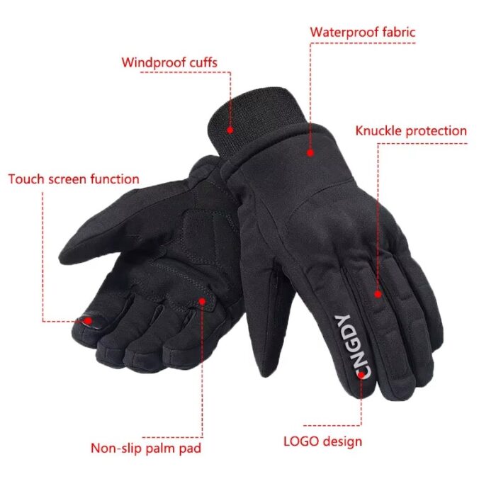 Anti-Slip Windproof Driving Gloves Touch Screen Gloves - Image 4