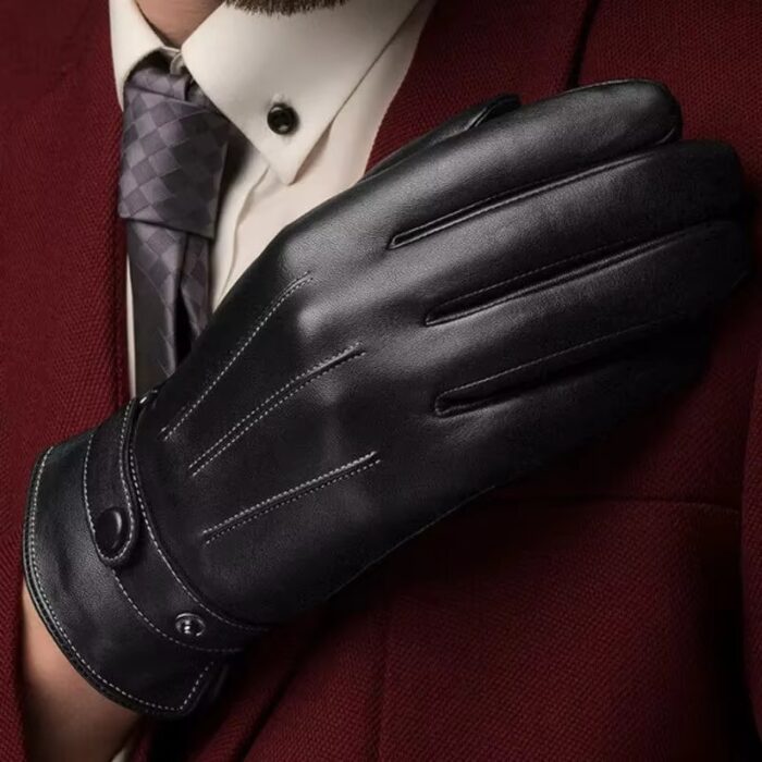 Full Finger Leather Driving Gloves - Image 2