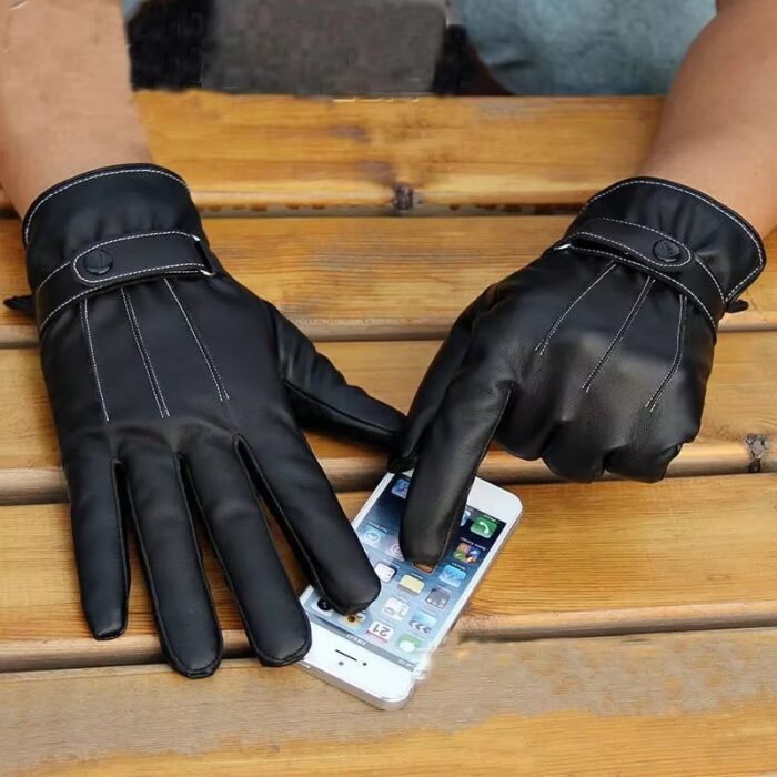 Full Finger Leather Driving Gloves - Image 3