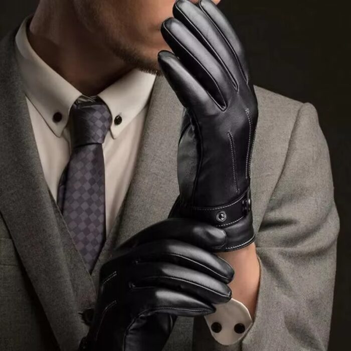 Full Finger Leather Driving Gloves - Image 5