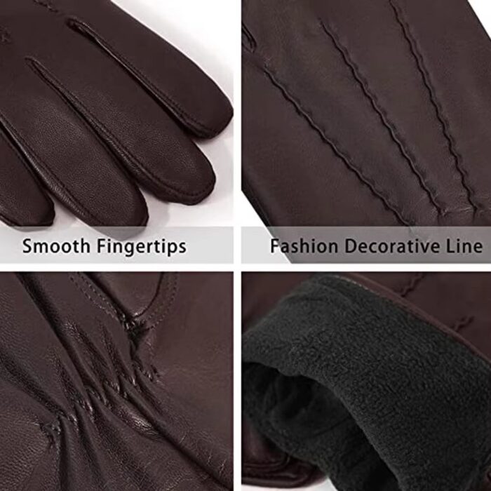 New Design Sheepskin Fashion Leather Gloves - Image 2