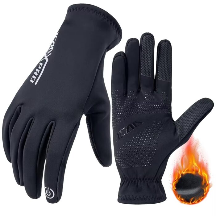 Unisex Waterproof Motorcycle Gloves, Full Finger Touchscreen - Image 2