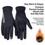 Unisex Waterproof Motorcycle Gloves, Full Finger Touchscreen - Image 3