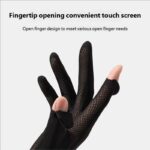 Summer Full Finger Motorcycle Gloves, Breathable Touchscreen - Image 3
