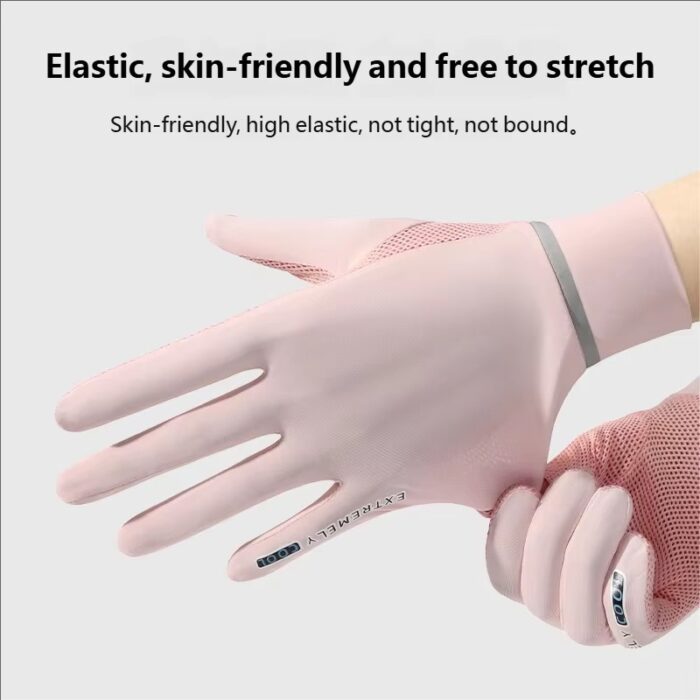 Summer Full Finger Motorcycle Gloves, Breathable Touchscreen - Image 4
