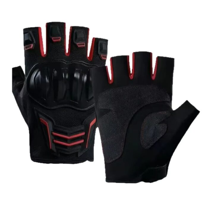Non-Slip Half Finger Motorcycle Riding Gloves - Image 2