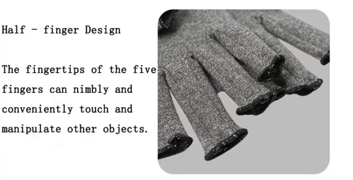 Custom Logo Fingerless Sports Gloves - Image 4