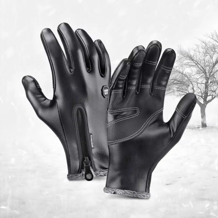importedOutdoor Winter Waterproof PU Leather Gloves – Unisex Full Finger Touchscreen-image-69a7d066d63f8.jpeg Outdoor Winter Waterproof PU Leather Gloves – Unisex Full Finger Touchscreen