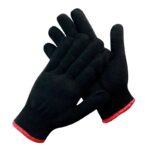 Wholesale Black Cotton Work Safety Gloves, Mechanical Use