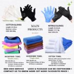 Wholesale Black Cotton Work Safety Gloves, Mechanical Use - Image 6