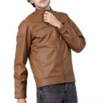 New Fashion Men’s Leather Jacket, Casual Solid Color - Image 5