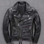 Genuine Leather Jacket for Men & Women Vintage Faux Style - Image 2