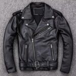 Genuine Leather Jacket for Men & Women Vintage Faux Style - Image 3