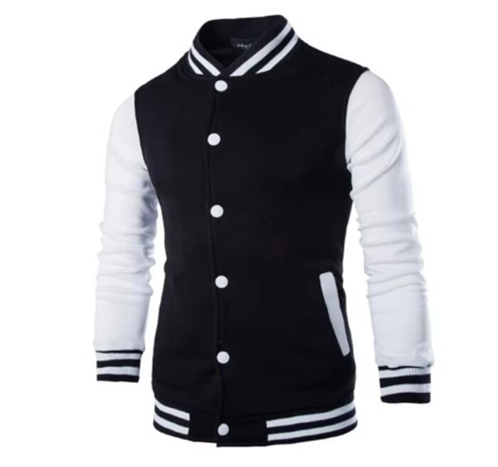 Wholesale Men’s Varsity College Jacket, Blank Letterman Style - Image 2