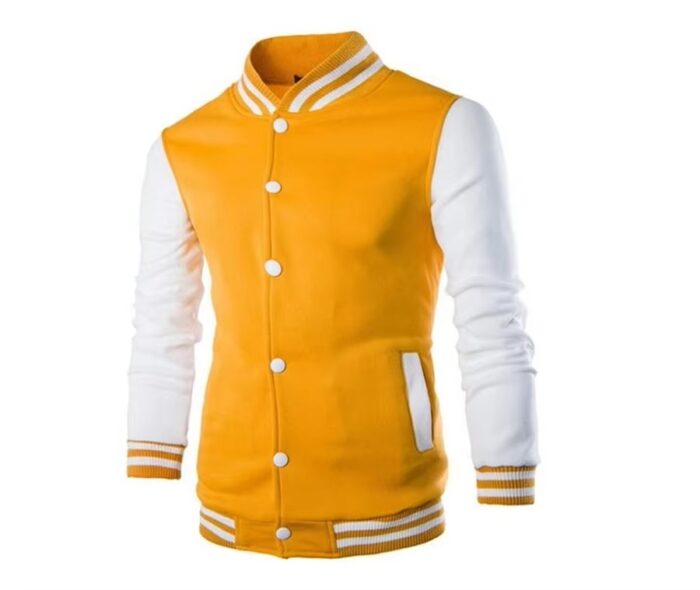 Wholesale Men’s Varsity College Jacket, Blank Letterman Style - Image 5