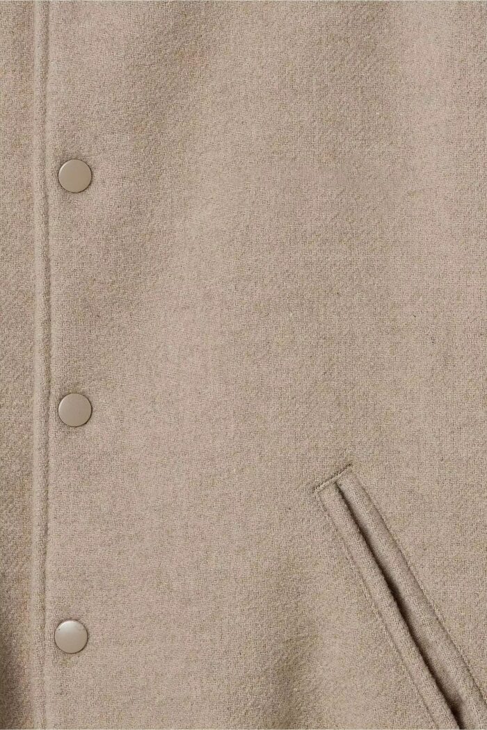 100% Wool Men’s Letterman Style Jacket, Custom Design - Image 4