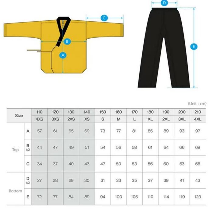 Taekwondo Practice Uniform, Lightweight TKD Suit for Training - Image 6