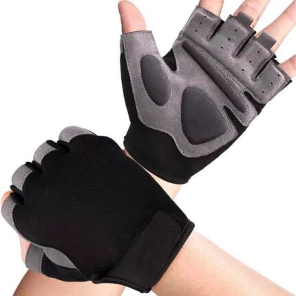 Heavyweight Half Finger Gym Gloves, Strong Grip Training Gloves