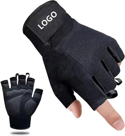 Anti-Slip Fitness Gym Gloves, Breathable Weightlifting Gloves