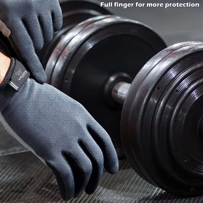 Full Finger Gym Gloves, Durable Bodybuilding & Weightlifting - Image 2