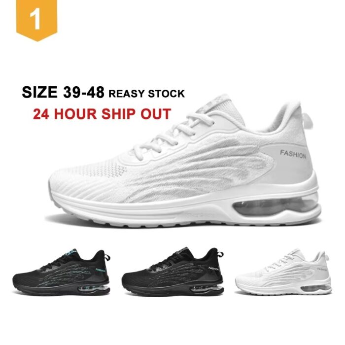 Hot Selling Men's Air Cushion Running Sneakers Sport Gym Shoes - Image 2