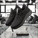 Men's Athletic Sneakers Rubber Sole Running Gym Shoes - Image 2