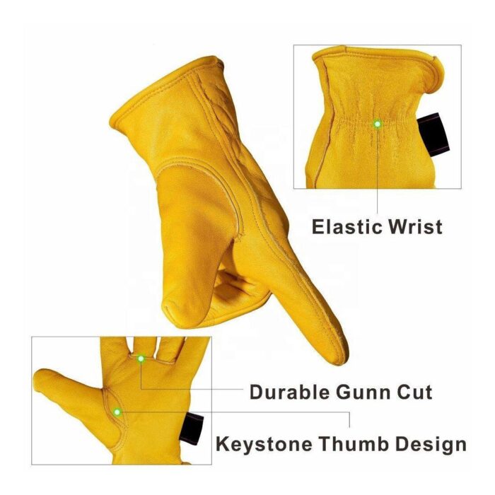 High Quality Durable Genuine Leather Driver Gloves - Image 3
