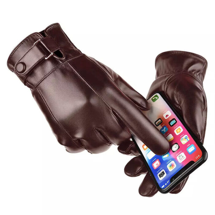 Leather Driving Gloves UV Protection Full Finger Comfortable Strong Grip Waterproof Wholesale - Image 5