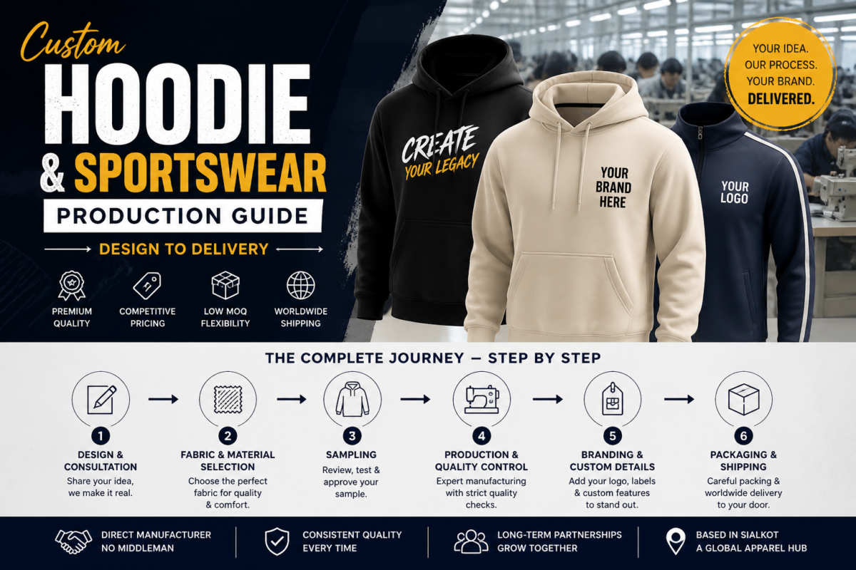 Custom Hoodie & Sportswear Production process