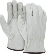 Leather Work Gloves for Men or Women for Driving